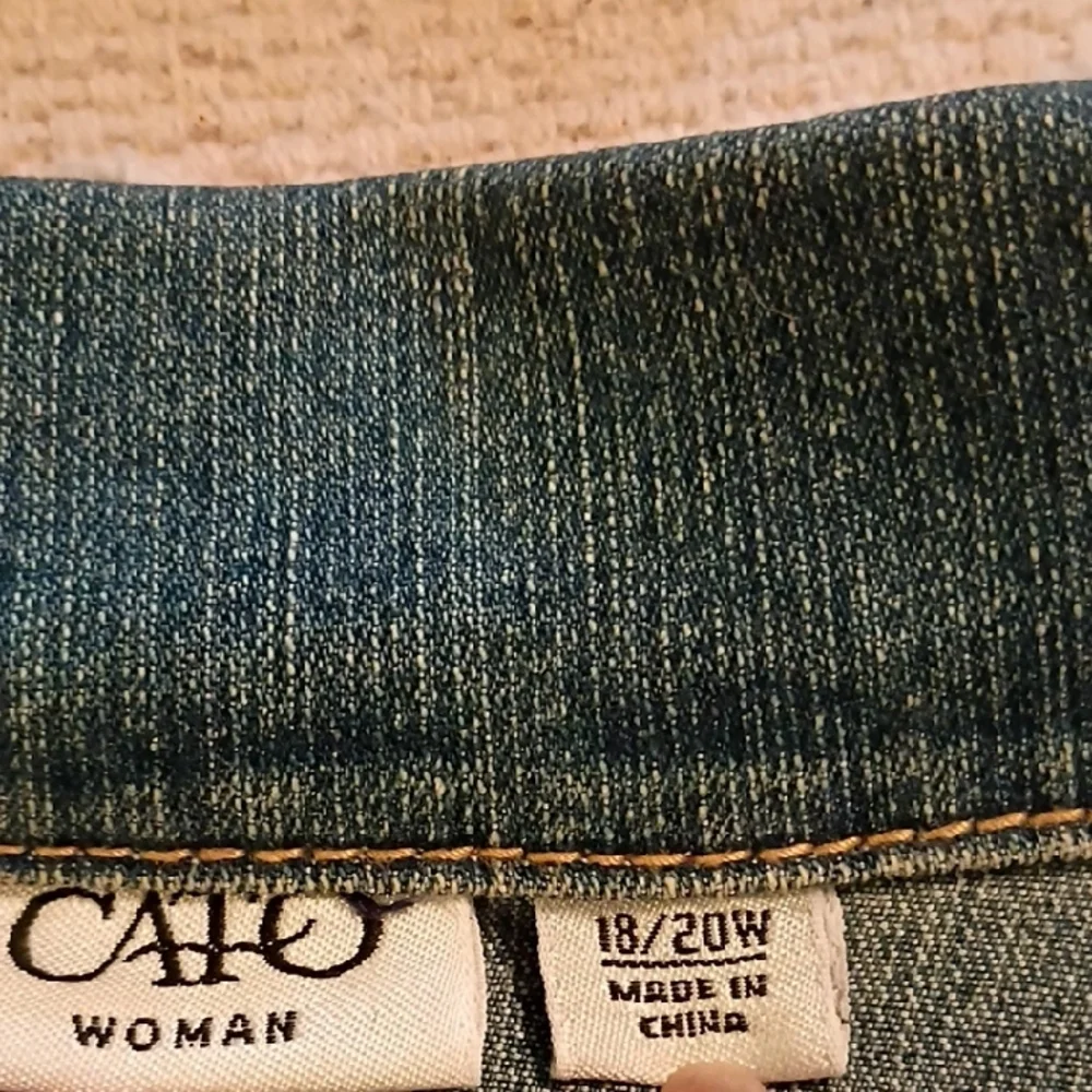 Cato Blue Denim Vest with Button Accents - Picture 2 of 6